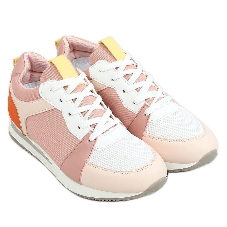 Multicolored sports shoes B0-546 Pink