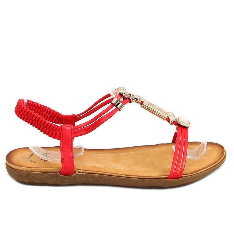 Red women's sandals H075 Rojo