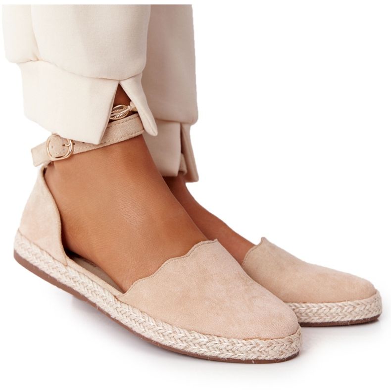 S.Barski Suede Espadrilles On Straw Sole S. Bararski Beige