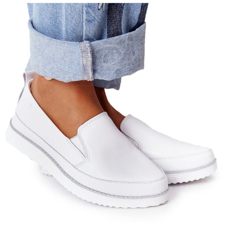 Women's Sneakers Slip-On S.Barski White