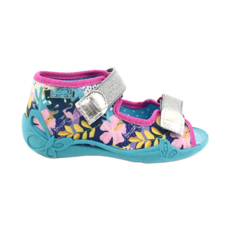 Befado children's shoes 242P098 blue pink silver multicolored Befado children's shoes 242P098 blue pink silver multicolored