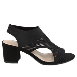 Black 8044 Black high-heeled sandals Black 8044 Black high-heeled sandals
