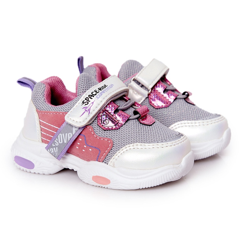 Children's Sport Shoes Sneakers White and Pink Space Ride grey multicolored Children's Sport Shoes Sneakers White and Pink Space Ride grey multicolored