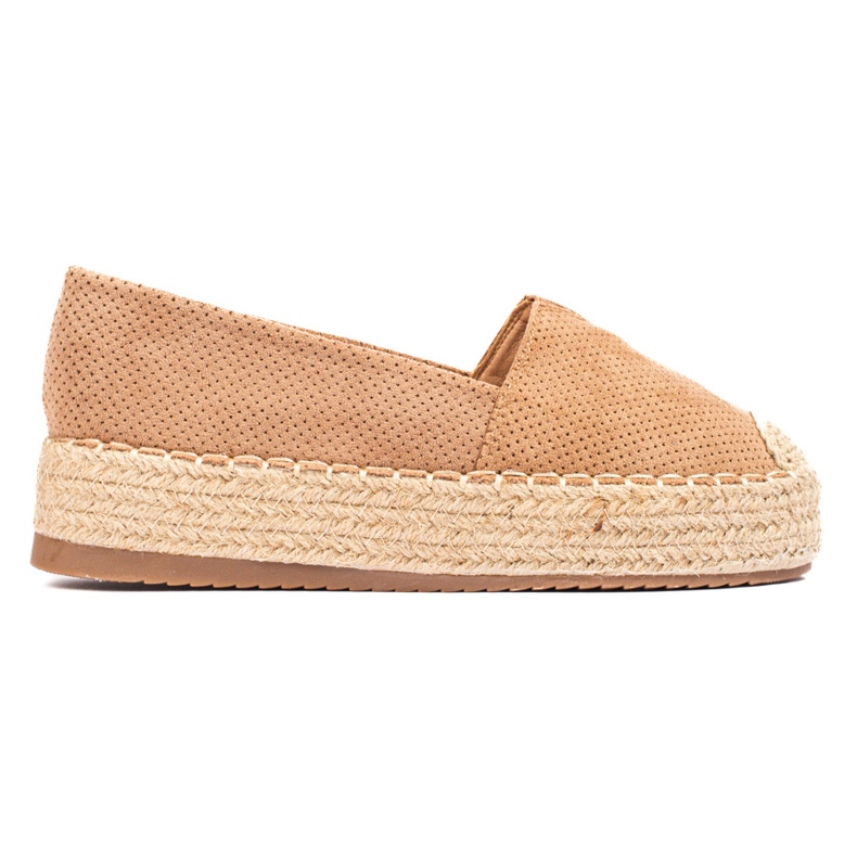 SHELOVET Espadrilles on the platform beige