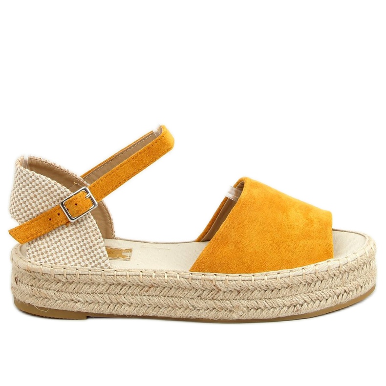 Espadrilles open toe honey A663-ESP-1 Yellow beige