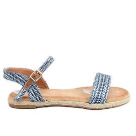 Blue espadrilles sandals L197SA-1 Blue