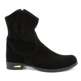 Olivier Women's openwork Cassie boots black Olivier Women's openwork Cassie boots black