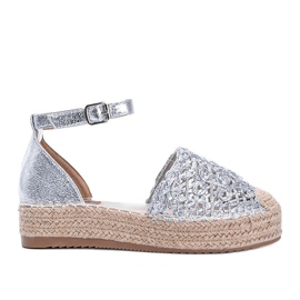 Chaisty's silver braided espadrilles