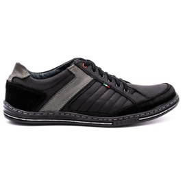 Olivier men's leather shoes 236GT black