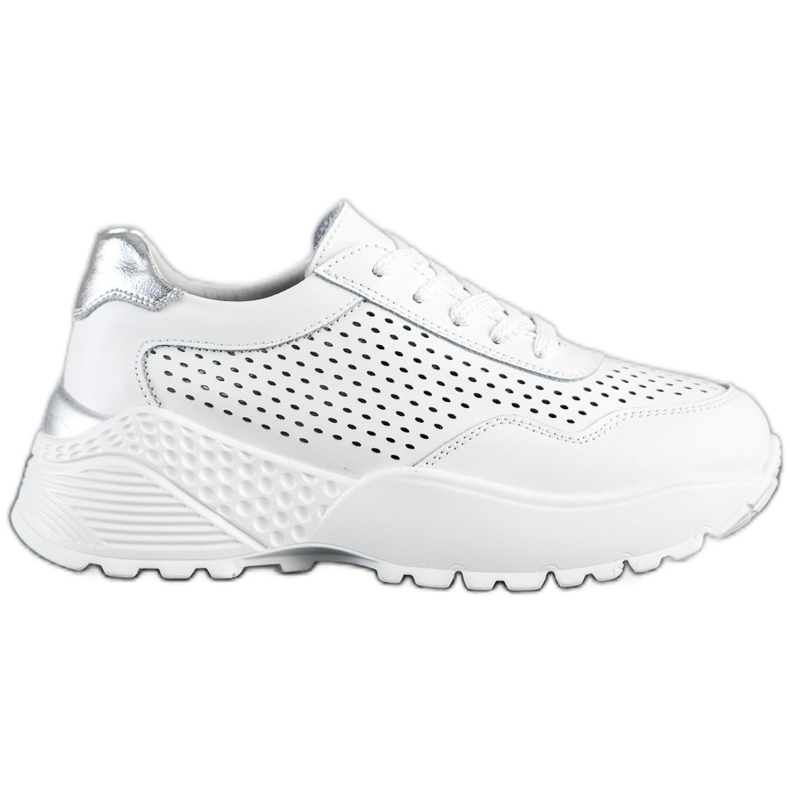 Goodin Fashionable Leather Sneakers white