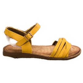 Evento Classic Sandals With Buckle yellow