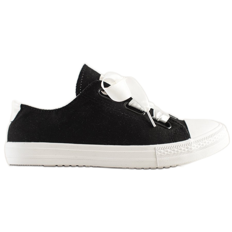 SHELOVET Stylish tied Sneakers black SHELOVET Stylish tied Sneakers black