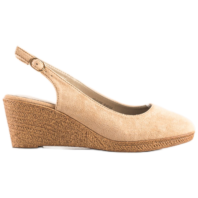 Goodin Comfortable wedge pumps brown