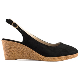 Goodin Comfortable wedge pumps black