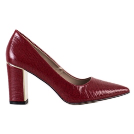 Goodin Stylish Pumps On High Heels red Goodin Stylish Pumps On High Heels red