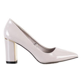 Goodin Stylish Pumps On High Heels beige multicolored grey Goodin Stylish Pumps On High Heels beige multicolored grey