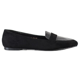 Goodin Black Moccasins In Spitz