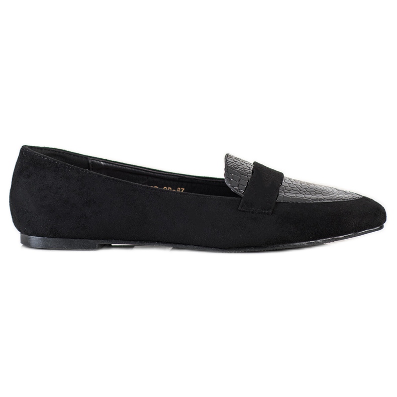 Goodin Black Moccasins In Spitz