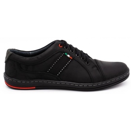 Olivier Men's leather casual shoes 238GT black
