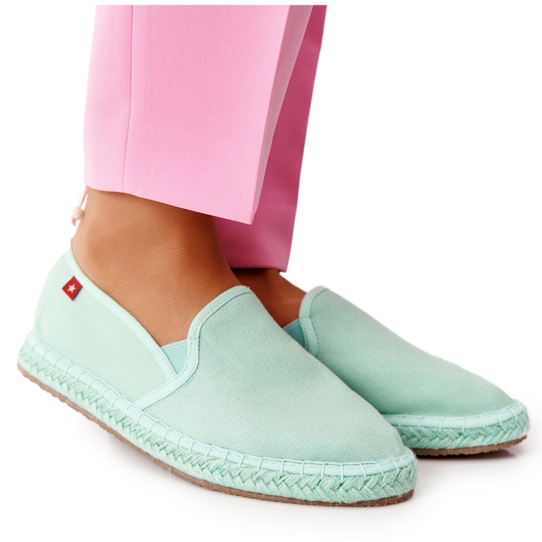 Green Espadrilles On The Braided Sole Big Star DD274A141