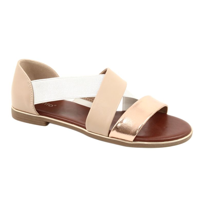 Women's metallic sandals Evento 21SD35-3882 beige