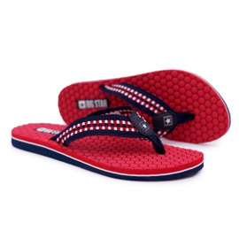 Women's Slippers Flip-flops Big Star Red DD274A252 navy blue