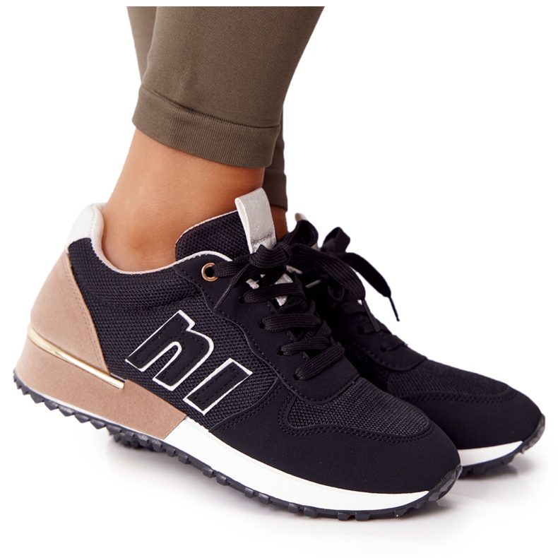 Women's sports shoes Sneakers Black Maddie brown