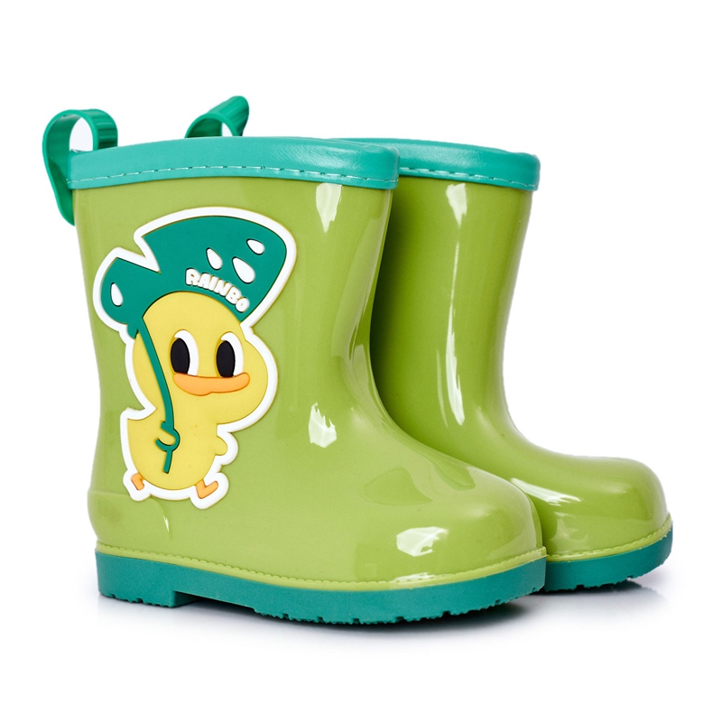 Children's Green Duck Galoshes