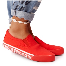 Women's Sneakers Slip-on Big Star HH274010 Red