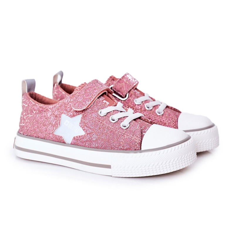 Children's Sneakers With Velcro Big Star HH374027 Pink Children's Sneakers With Velcro Big Star HH374027 Pink