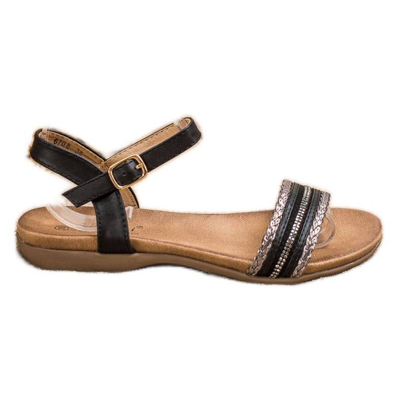 S. BARSKI Black Sandals by S.BARSKI