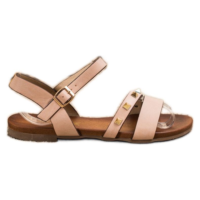 S. BARSKI Sandals With Studs S.BARSKI pink