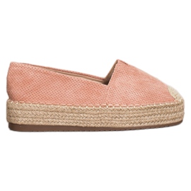 SHELOVET Espadrilles On The Platform pink