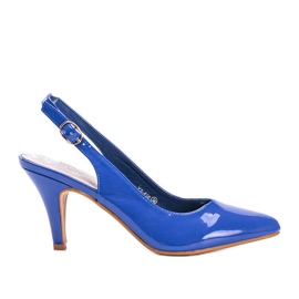 Blue pumps on a Jena stiletto heel
