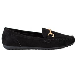 SHELOVET Suede loafers black