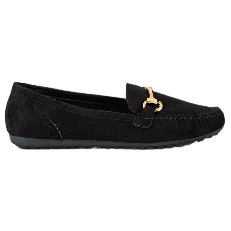 SHELOVET Suede loafers black
