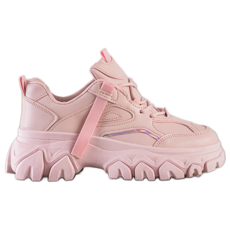 SHELOVET Fashion powder sneakers pink SHELOVET Fashion powder sneakers pink