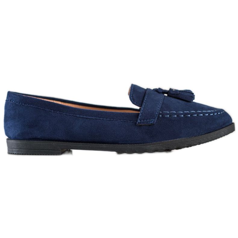 SHELOVET Casual Loafers With Fringes navy blue blue SHELOVET Casual Loafers With Fringes navy blue blue