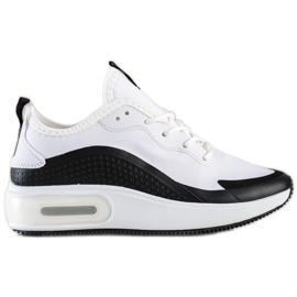 SHELOVET Sports Sneakers On The Platform white black