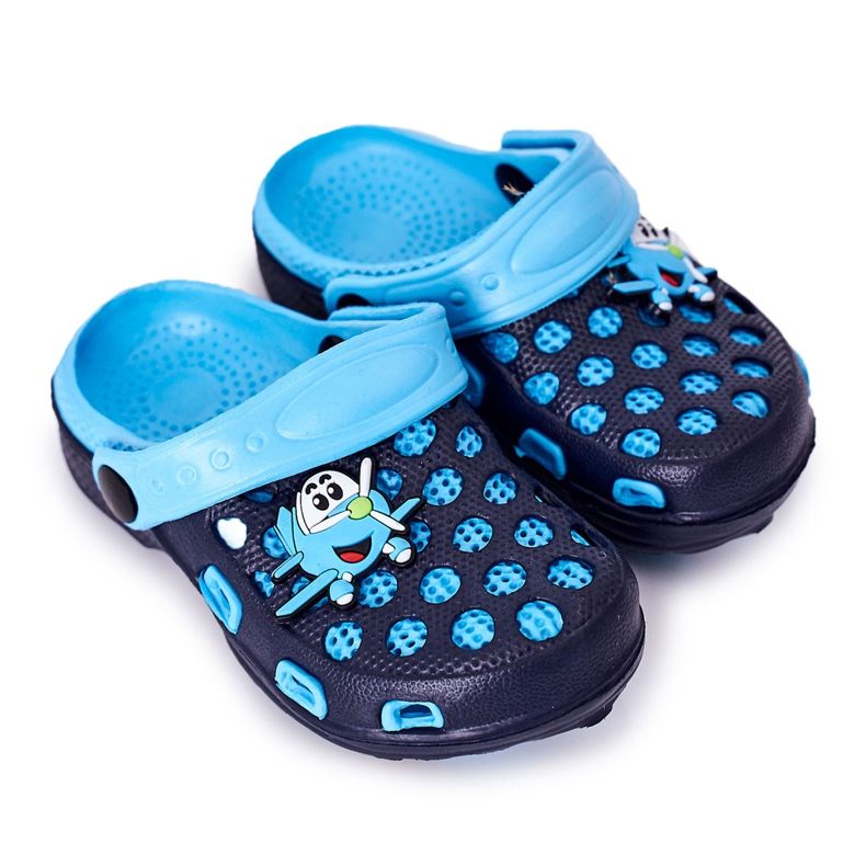 Children's Foam Slippers Crocs Navy Blue Jupiter