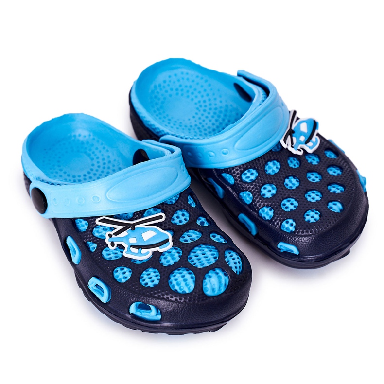 Children's Foam Slippers Crocs Navy Blue Jupiter