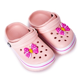 Children's Foam Slippers Crocs Pink Lazy Day Children's Foam Slippers Crocs Pink Lazy Day