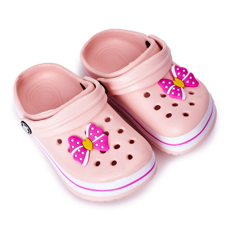 Children's Foam Slippers Crocs Pink Lazy Day