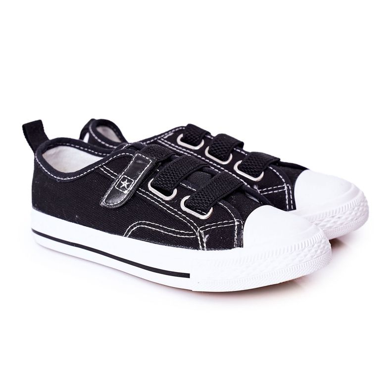 EVE Black Avengers Children's Sneakers With Velcro