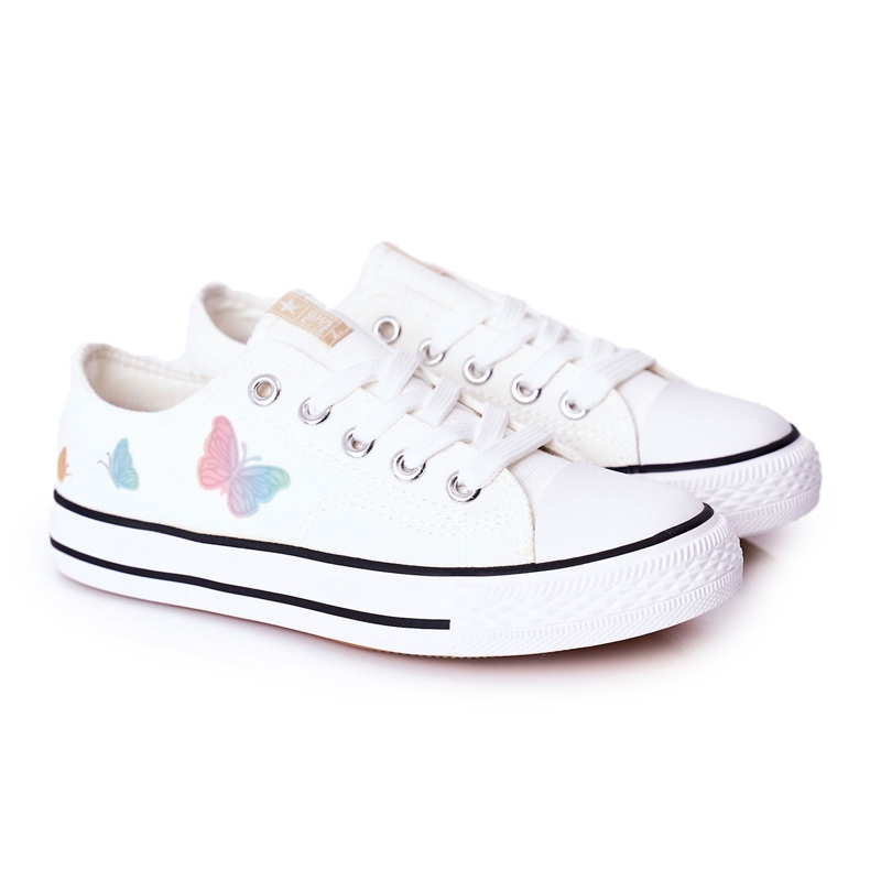 EVE Children's Sneakers With Butterflies White Fairytales
