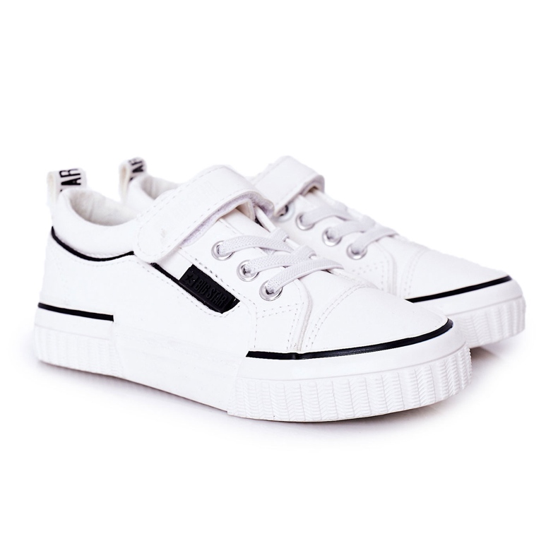 Children's Sneakers With Velcro Big Star HH374028 White Children's Sneakers With Velcro Big Star HH374028 White