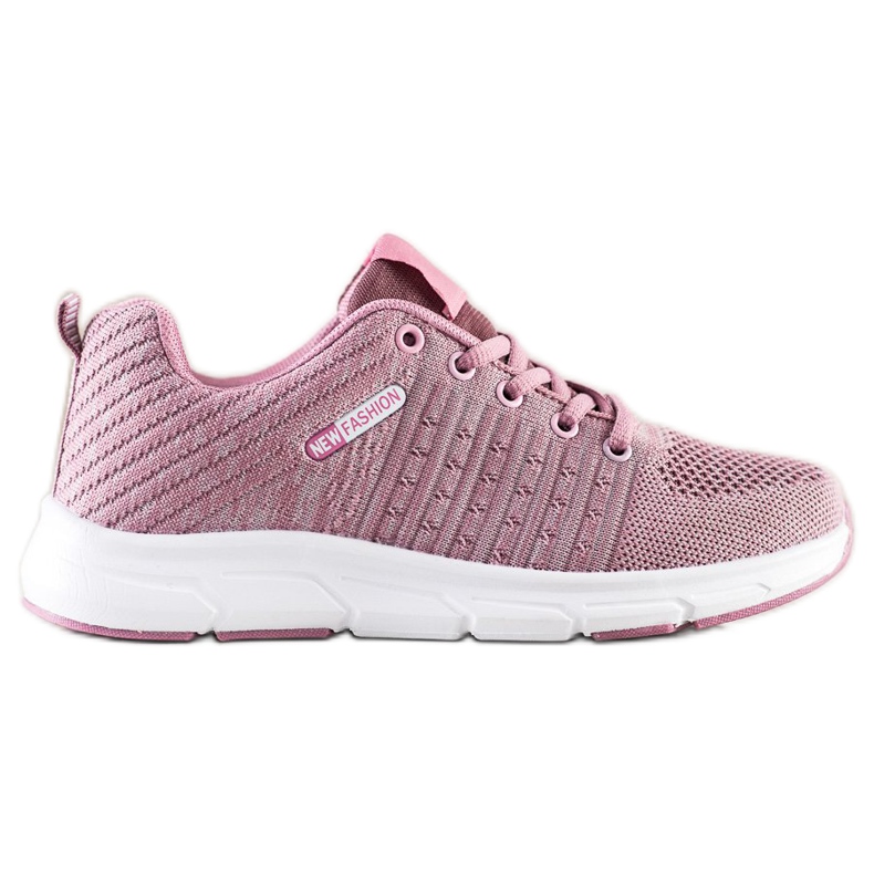 SHELOVET Light Openwork Sneakers pink