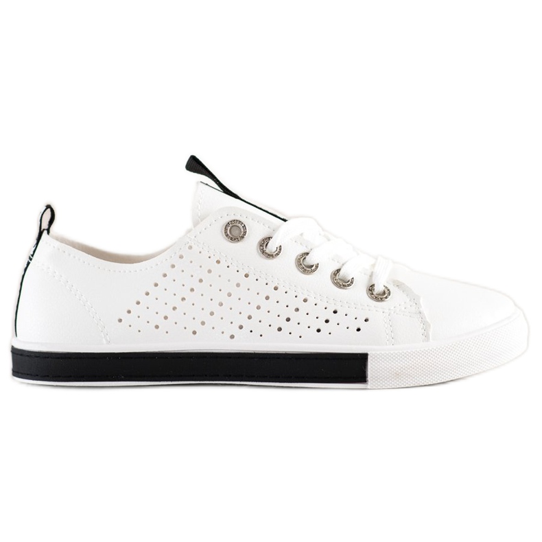 Bella Paris Sneakers With Eco Leather white Bella Paris Sneakers With Eco Leather white
