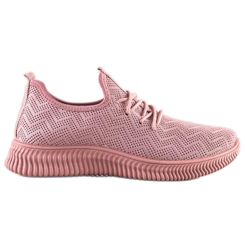 SHELOVET Openwork Sport Shoes pink