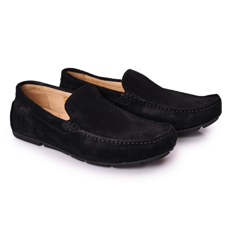 Suede Casual Loafers GOE HH1N4080 Black